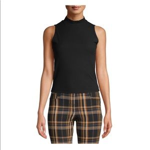 NWOT Juniors’ Sleeveless Mock Neck Top by No Boundaries